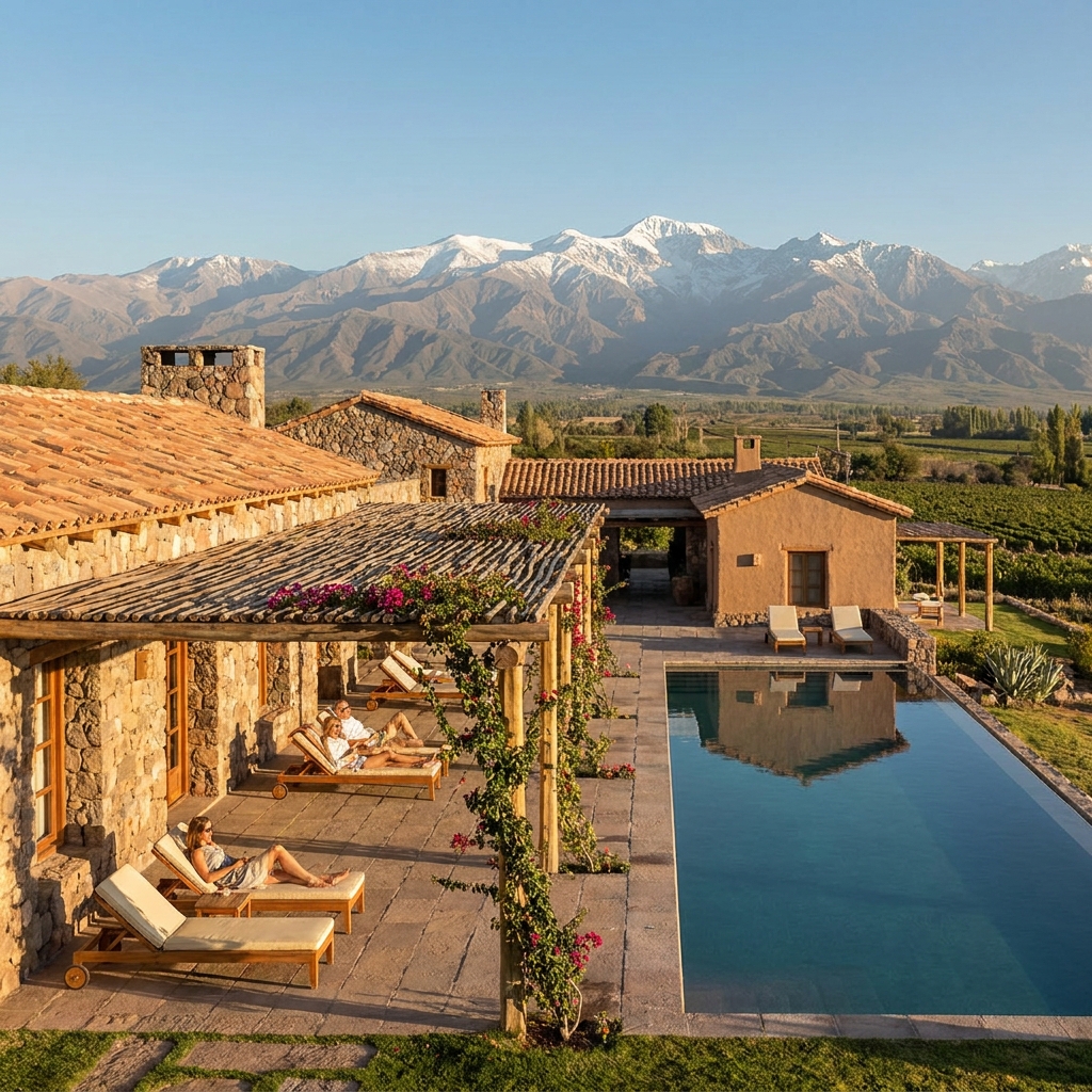 Resort Vira Tierra con vista a los Andes